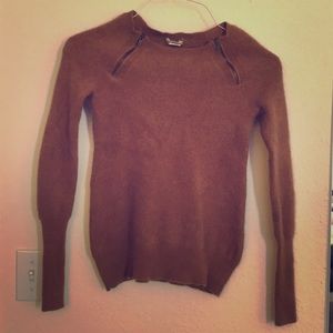 J. Crew 100% cashmere brown sweater